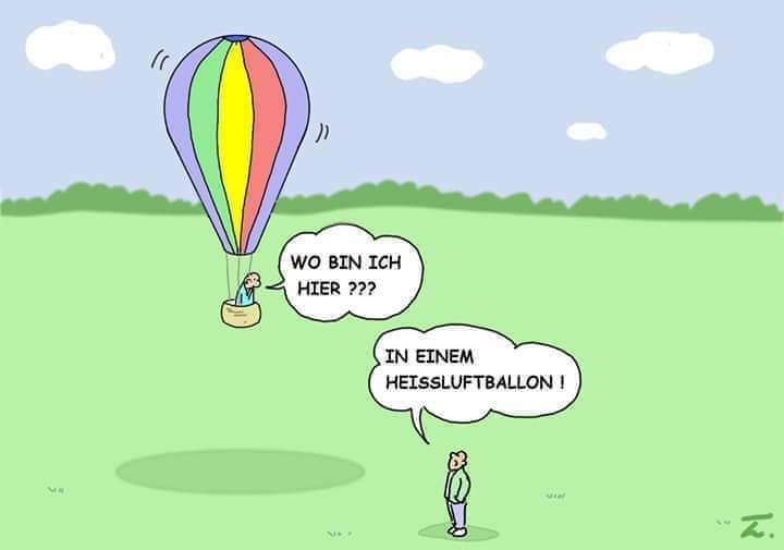 der Heißluftballon - balon na ogrzane powietrze