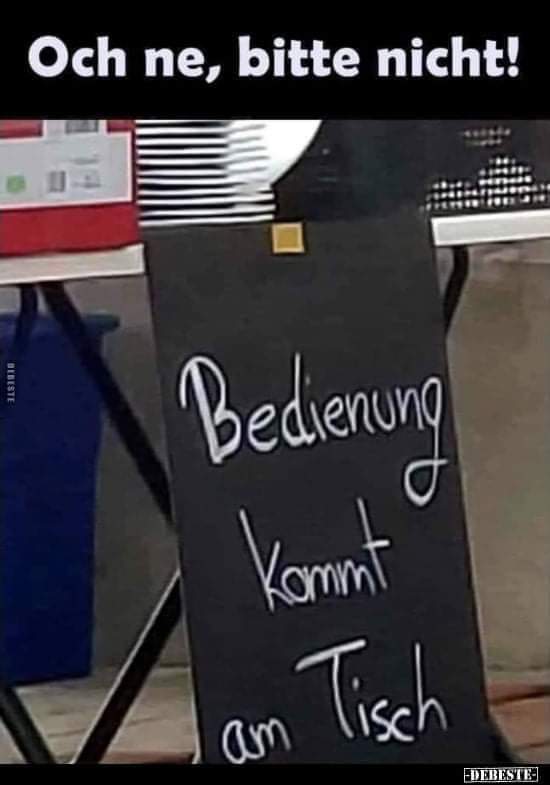 die Bedienung - obsługa