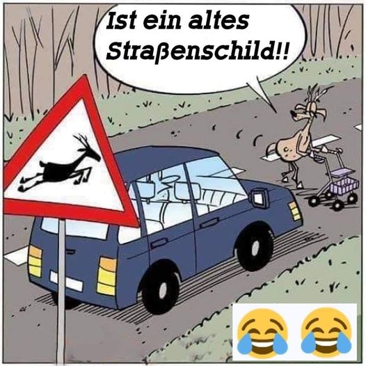 das Straßenschild - znak drogowy