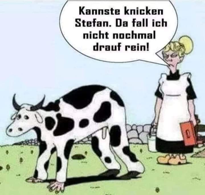 knicken - trzaskać, pękać, łamać