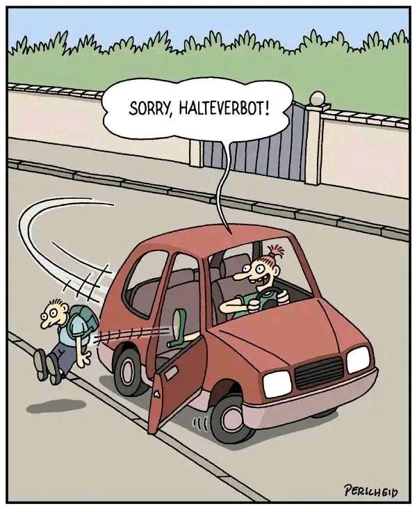 das Halteverbot - zakaz postoju, zakaz zatrzymywania