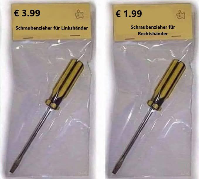 der Linkshänder - leworęczny, mańkut