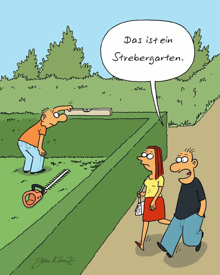 der Streber - karierowicz, kujon